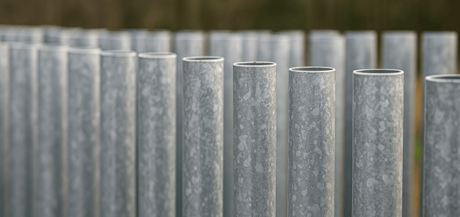 Galvanised sign posts CHS tube-1